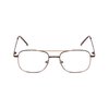 Calabria 8151 Mens 50mm Metal Aviator Reading Glasses Brown Full Lens Power+1.50