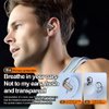 IKXO Bone Conduction Headphones Bluetooth 5.3 Wireless Earbuds 12hrs Playtime Wireless Charging Case Digital Display Sports Ear Buds with IPX5 Waterproof Fingerprint Touch for Fitness