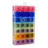 7 Days Pill Organizer Tablet Box Weekly Medication Case Daily AM Morning Noon PM Night Backup Container Compartments Detachable Dispenser (28 Compartments)