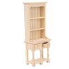 Tnfeeon Dollhouse Furniture, Dollhouse Bookcase, 3Layer Bookcase with Drawers for Home