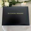 Esposti In Loving Memory Funeral Guest Book, 10.5 x 7.6 Inch, Black, 2880 Inner Pages, Gold Gilt Edged Pages, Presentation Box