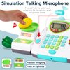 HERSITY Kids Toy Cash Register with Scanner and Microphone, Pretend Play Money Electronic Calculator Realistic Children's Supermarket Cashier Gifts for 3 4 5 Years Old Toddlers Boys Girls