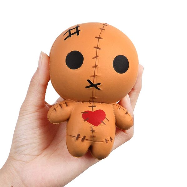 Anboor 4.7 Inches Voodoo Dolls Squishies Ghost Doll Halloween Kawaii Soft Slow Rising Scented Squishies Stress Relief Kids Gift Stress Relief Kid's Toys