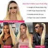 32 Inch Ombre Lace Front Wig Human Hair Straight 1B613 HD Lace Frontal Glueless Wigs Free Part 13x4 Ombre Blonde Lace Front Wigs Human Hair Pre Plucked Black Blonde Ombre Human Hair Wig 150% Density