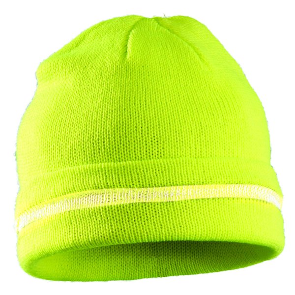 OccuNomix Mens Reflective Beanie Skull-caps, Yellow, Knitted Cap US