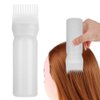 Root Comb Applicator Bottle, 160ml Hair Dye Bottle with Graduated Scale, Profssional Brush Applicator Comb Hairdressing Coloring Styling Tool (White)