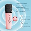 Mini Karaoke Machine for Kids,Portable Bluetooth Speaker with Wireless Microphone for Kids Toddler,Gifts for Girls and Boys Birthday (Pink 2 mic) (Pink 2 mic)