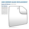 Youxmoto For Ford F150 2015-2020 Driver Left Side Heated Mirror Glass, Compatible with Ford F-150 2015 2016 2017 2018 2019 2020 Side View Convex Mirror Glass, Replace FL3Z17K707L