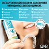 Orthodontic Cleaner by OAP Cleaner | Retainer Cleaner, Denture Cleaner, and Mouth Guard Cleaner | 60 Second Gel Cleanser | Paraben, Sulfate and Triclosan Free | 60 mL Bottle