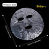 ZHUOMINGJIA 500 Sheet Facial Plastic Mask,Disposable Transparent Face Masks,Transparent Moisturizing Face Mask,For Reduce Moisture Loss, Increase Facial Heat And Open Pores
