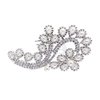 Bridal Wedding Prom Jewelry Crystal Rhinestone Pearl Floral Teardrops Hair Comb Pin