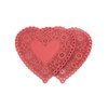 Hygloss Products Heart Paper Doilies – 8 Inch Red Lace Doily for Decorations, Crafts, Parties, 100 Pack