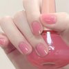 ASMAYSA Air Dry Clear Pink Nail Polish, Jelly Gel Nail Polish for Girls, Clear Pink Gel Polish for Women, Long Lasting Sheer Pink Nail Polish, Translucent Pink Nail Polish for DIY Manicure Home, 12ML