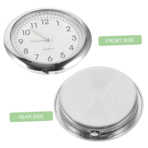 TOYANDONA Miniature Clock Model Models Furniture Tiny House Accessories House Floor Clock Doll House Scene Decoration Doll House Decor Miniatures White Wall Clock Alloy.Glass.Paper Props