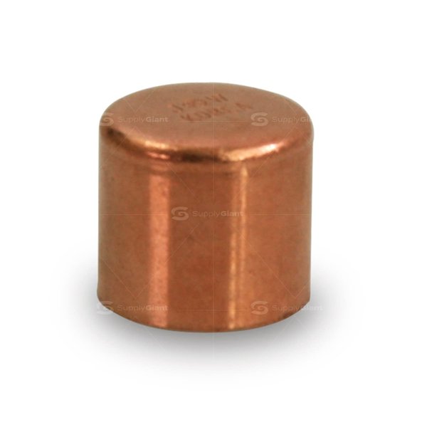 Supply Giant DUFD0200 Copper Cap with Sweat Socket, 2