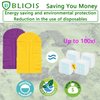 360° Fleece Duster Refills for Swiffer-Washable Refills Reusable Duster Pads|Wet and Dry Dual Use Reusable Duster Heads (12-PCS)