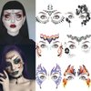 Halloween Face Eye Makeup Temporary Tattoos Stickers Women Exquisite Face Eye Decals Props Waterproof Festival Party Christmas Masquerade Holiday Accessories Supplies