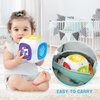 Bilingual Learning Activity Cube Toys for 1 Year Old Boy Girl, 12-18 Month Early Developmental Baby Musical Toys with Music & Light, Toddler Toys Age 1-2, Christmas Birthday Gifts for 1+ Year Old
