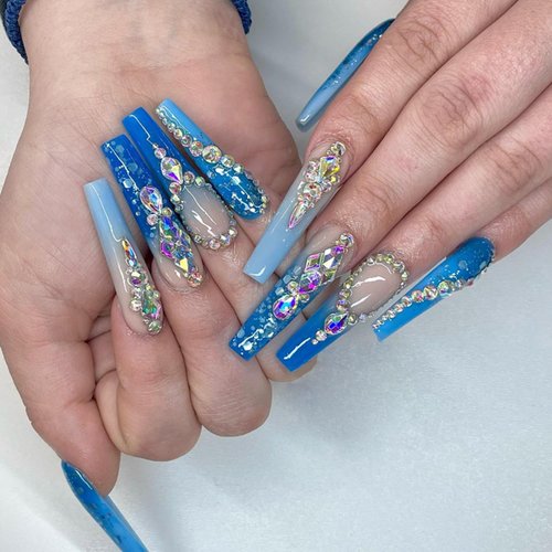HNUIX Nail Rhinestones Kit 12 Types AB Special-Shaped Diamonds Rhinestone 4550Pcs Flatback Crystal 3D Nail Art Rhinestones Decorations Gem Stones With Nail Glue Gel+Nai Brush+Tweezers+Drill Pen
