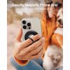 andobil Newest Magnetic Phone Grip for MagSafe [Sability Max] Strong Magnetic Phone Ring Holder Compatible with MagSafe Accessories, iPhone 16 Plus 15 14 13, Pro, Pro Max, Mini, Silicone, Black