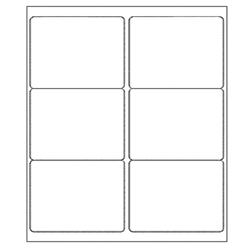 9527 Product 6 up 3-1/3 X 4 Sticker Labels Shipping Address Labels for Laser/Ink Jet Printer,100 Sheets,Total 600 Labels