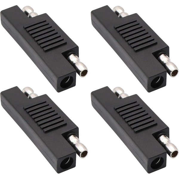 zdyCGTime 4Pack SAE Connector SAE Polarity Reverse Adapter 1.9"x0.28" Gender Charger, Solar Panel Battery Power Charger SAE Male to Male Plug Changer Adapter