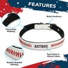 MLB Dog Collar Houston Astros New Signature PRO PVC-Leather Premium Pet Collars Extra Tough & Durable! Super Stylish! Size: Medium Adjustable 16-20" Length x 1" Width