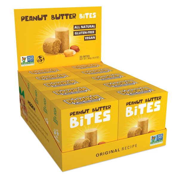 PASOKIN | Natural Peanut Butter Snack, Creamy PB Bites | Gluten Free, Vegan Protein | Pacoca Made in USA, 0.5 oz bites [20 count]