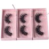 Arimika 3 Packs Fluffy Long Thick Dramatic Look Handmade Reusable 3D Mink False Eyelashes D008
