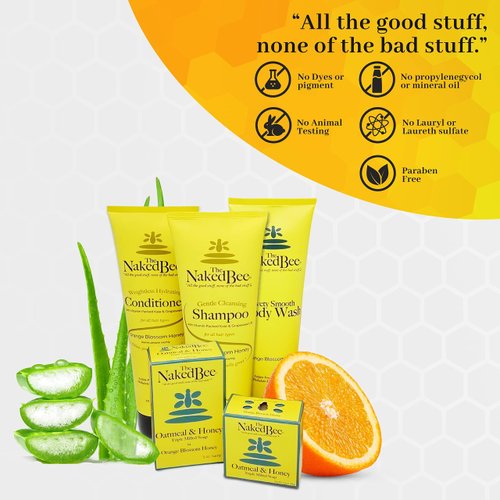 The Naked Bee Moisturizing Hand and Body Lotion, enriched with Orange Blossom Honey 1.5 Ounce, Citron & Honey 1.5 Ounce, Coconut & Honey 1.5 Ounce, 3 Pack