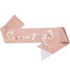 AOPRIE Birthday Sash for Girls Birthday Crowns Sweet 16 Birthday Tiara for Women Rose Gold Birthday Girl Headband Princess Crown Rhinestone Happy Birthday Accessories