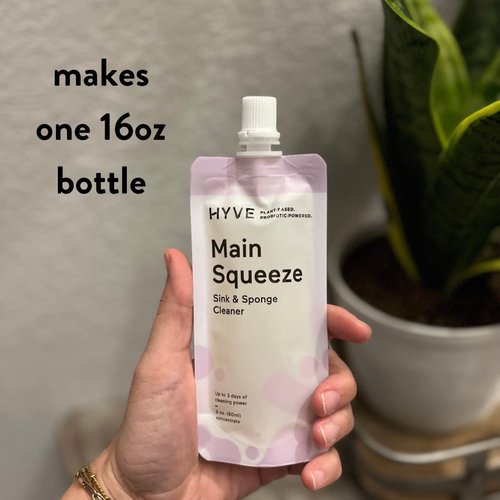 Hyve Main Squeeze Bathroom and Sink/Sponge Cleaner, Lavender & Bergamot, 2 Fluid Ounces Concentrate