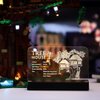 Kyglaring Glowing Clear Acrylic Name Plate with Power Base Designed for Ideas Tree House 21318 Building Set Sign Display (Glowing nameplate)