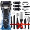 LAVAED Electric Callus Remover for Feet 19 in 1 Foot Grinder for Dead Skin Foot Scrubber Electric Foot File Callus Remover Rechargeable Pedicure Kit Professional for Cracked Heels Dead Skin