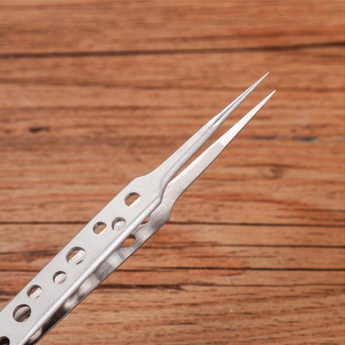 Wolfride Stainless Steel Tweezers Precision Tweezer Tool Set for Electronics Repair, Crafting (5 Pcs)