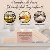 HIMALAYAN SALT SOAP BARS with Sea Salt & Shea Butter (4 Bars, 4.5oz each) - Handmade in USA with ALL NATURAL, NON-GMO, Unscented Ingredients.