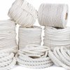 GOLBERG Twisted 100% Natural Cotton Rope - White Cotton Rope - (5/32 Inch x 25 Feet)