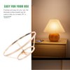 TEHAUX Shell Chandelier Frame, Golden Metal Lamp Shade Frame Hoop, 5.70 Inch Diameter, 2 Layer Lampshade Frame Ideal for Home Decor and presentShell Chandelier Frame, Easy to Install