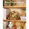 RoWood Miniature House Kit, DIY Miniature Dollhouse Kits for Adults, Mayberry Street Miniatures, Crafts for Adults Teens Kids, Gifts on Birthday Christmas - Cathy's Flower House