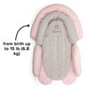 Diono Cuddle Soft 2-in-1 Baby Head Neck Body Support Pillow For Newborn Baby Super Soft Car Seat Insert Cushion, Perfect for Infant Car Seats, Convertible Car Seats, Strollers, Gray/Pink