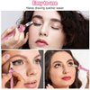 IMMER LIEBEN Create Perfect Winged Eyeliner Tool Eye Stencils Eye Liners Tool Applicator Makeup Tools Eyeliner Stamp Easy to Use for All People, Beginners, Eyeliner, Eye Shadow, Face Pink
