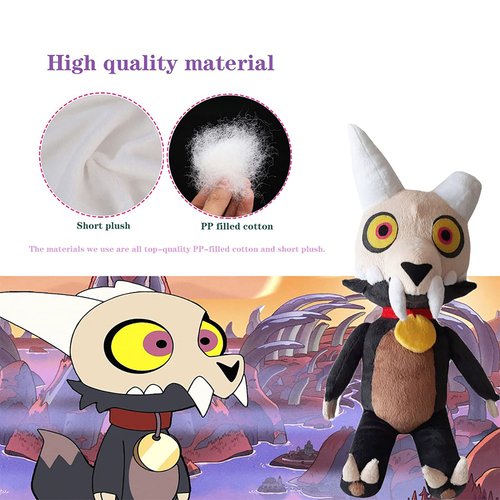 The Owl House King Plush, Owl House Cute Stuffed Animal, Kawaii Wolf Stuffed Animal, Plush Toy for Children Fans Xmas Festival Gifts-11.8 inches