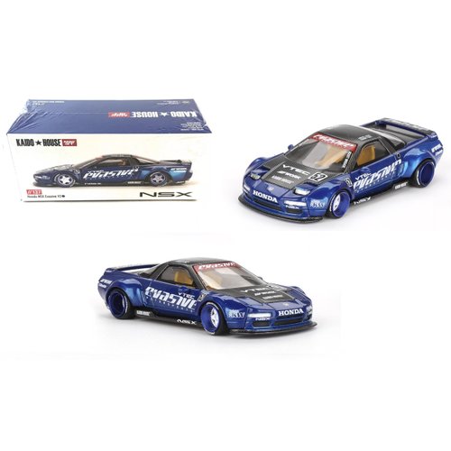 1:64 Scale Diecast Model Car Compatible with Kaido House Honda NSX Evasive V2 Blue Limited Edition KHMG137