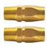 HASME HRPZ26-06 3/8 Inch Reusable Hose-End Repair Fitting Replacement for Interstate Pneumatics, 2-Pack