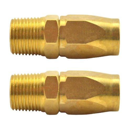 HASME HRPZ26-06 3/8 Inch Reusable Hose-End Repair Fitting Replacement for Interstate Pneumatics, 2-Pack
