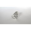 Small mini heart silver metal hair claw clip (Clip quantity: 1 clip)