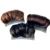Hair Bump Up Comb Half Pill Head Coiffure Lazy Fluffy Hair Comb Hair Clips Fluffy Tie Hair Jewelry Heightening Hair Clips Volume Up Hairstyle Clip (Dark brown)