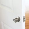 Design House 728675 Terrace 6-Way Universal Privacy Bed and Bath Door Knob Satin Nickel