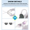 NULOOQ Flexible Heart Shaped Baby Polarized Sunglasses with Strap Adjustable Toddler & Infant Age 0-24 Months (White/Purple Mirrored + Pink/Pink Mirrored) - 2 Pack