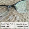 Push-in Eyeglass Nose Pads, 6 Pairs 14mm Soft Silicone Push in Nose Pads for Glasses